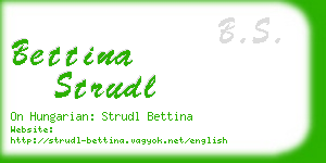 bettina strudl business card